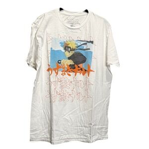 Naruto Shippuden Collection Graphic T Shirt Mens Large White Anime Viz Media